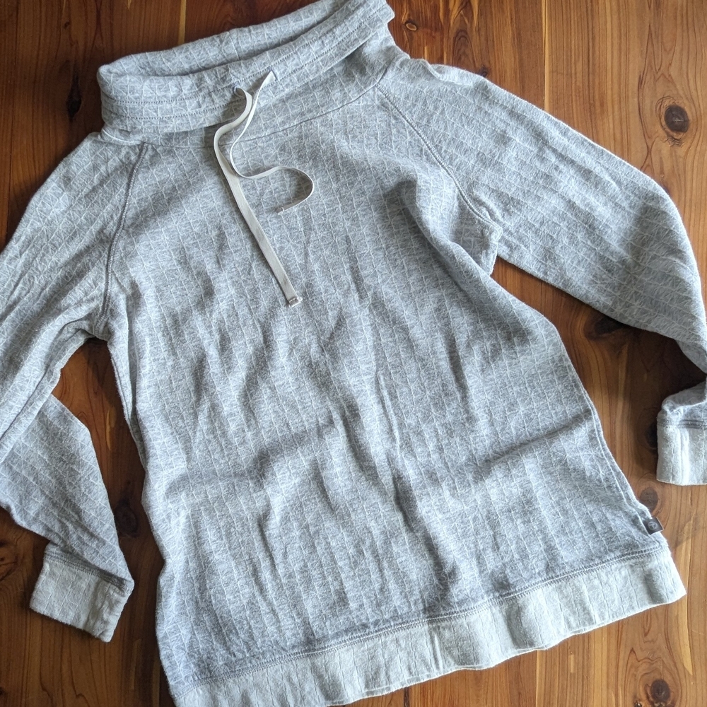 Talbots Heather Gray Cowl Neck Sweatshirt